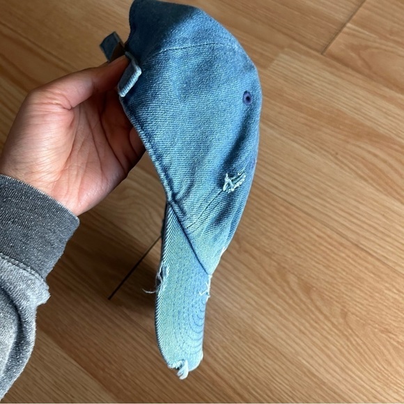 New KBEthos Vintage Denim Distressed Superior Baseball Cap - Picture 7 of 8